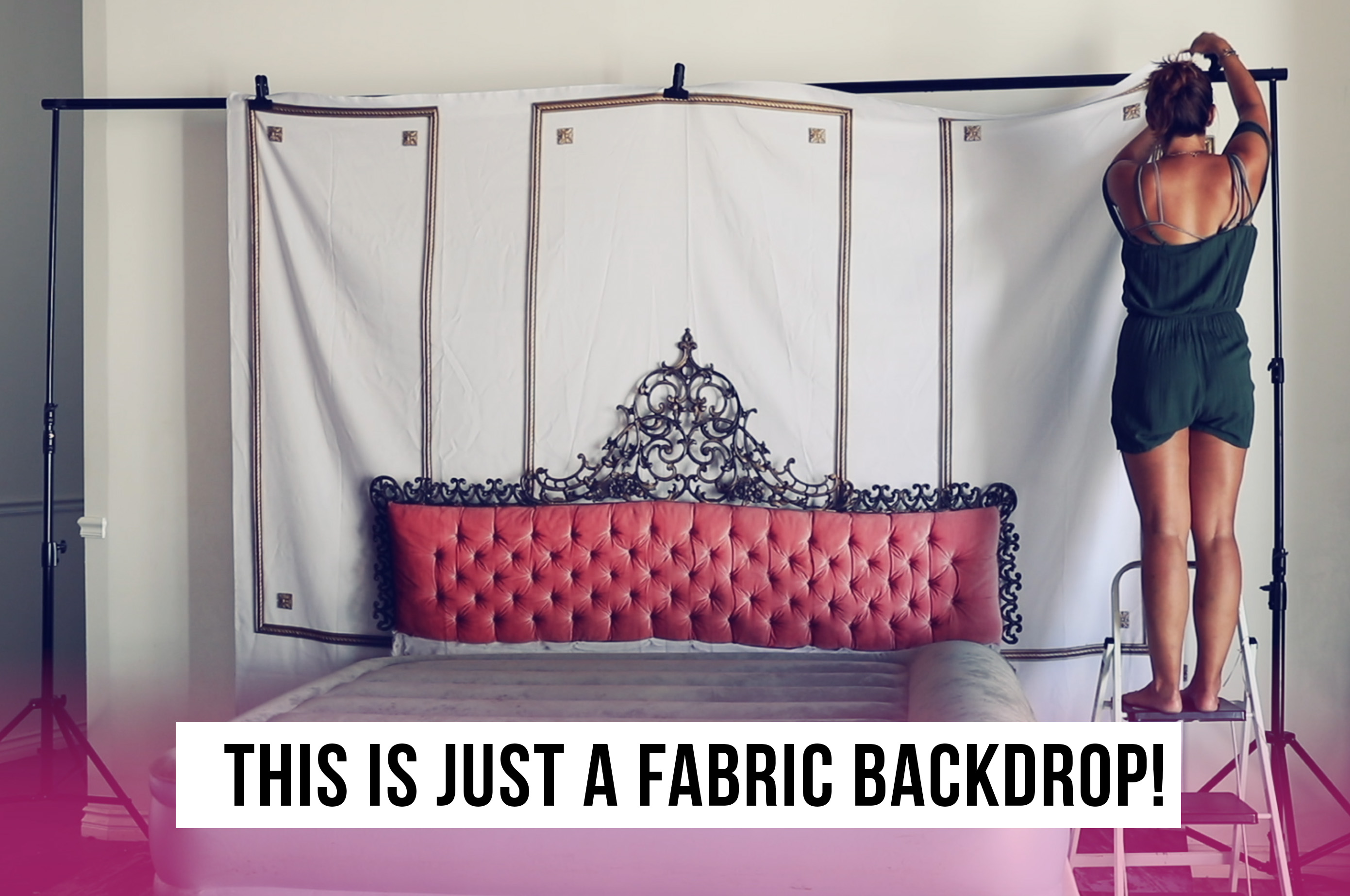 boudoir fabric backdrop